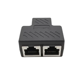 1-2 Способа подключения к локальной сети RJ45 Ethernet Адаптер RJ-45 Соединительный разъем Удлинитель-разветвитель для ноутбука 0