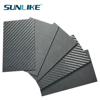 175*175 мм 3k глянцевый матовый саржевый простой лист из углеродного волокна, пластина из углеродного волокна, панель из углеродного волокна толщиной 0,5, 1, 1,5, 2, 3, 0