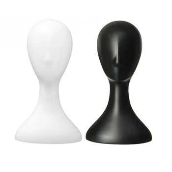2 шт. Женская голова с высокой пластиковой головкой, парик, женская модель, белый и черный