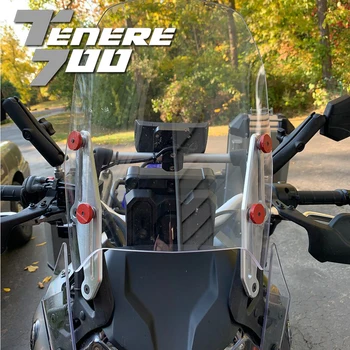 2019 2020 Комплекты кронштейнов для регулировки лобового стекла мотоцикла, комплекты держателей ветрового стекла для Yamaha Tenere700 T700 XTZ 700 0