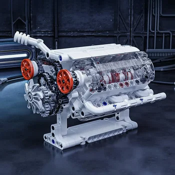 2023 Новая модель двигателя ONEBOT V6, имитирующая модель блока сборки двигателя автомобиля, настольный подарок своими руками