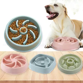 5 Миск для собак разной формы, миски для кормления домашних собак, миска для щенков, замедляющая процесс поедания, миска для посуды, предотвращающая ожирение, принадлежности для домашних собак 0