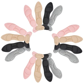 8 Пар Стелек Наклейка На Каблук Защита Ног Стельки Для Высоких Ботинок Вставки для Женщин Прокладки Полиуретановая Губчатая Подушка Женская Обувь