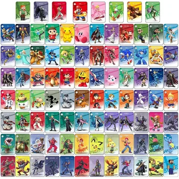 94 Шт Карт Amiibo Smash Bros Amiibo Smash Bros Ultimate Steve Amiibo Crossover Card Smash Bros Ultimate Bowser Полный Комплект 0