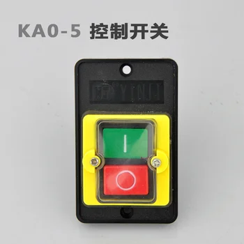 AC 380V 10A 6-клеммный кнопочный переключатель ввода-вывода с фиксацией Start Stop