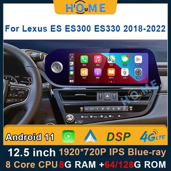 Android 11 8 + 128 Г Автомобильный Радиоприемник GPS Навигация Для Lexus ES ES200 ES250 ES350 ES300H 2018-2022 Мультимедийный Плеер CarPlay Авторадио