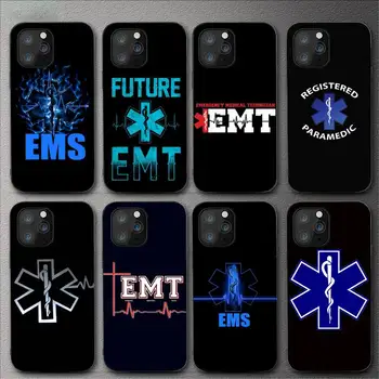 EMT EMS Медицинский Спасательный Чехол Для Телефона iPhone 11 12 Mini 13 14 Pro XS Max X 8 7 6s Plus 5 SE XR Shell
