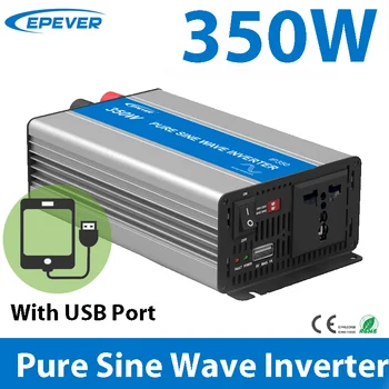 EPEVER 350 Вт Инвертор 12 В/24 В постоянного тока Вход 110V120V/220V230VAC Выход Солнечная Панель Вне Сетки Чистый Синусоидальный Инвертор iPower IP350