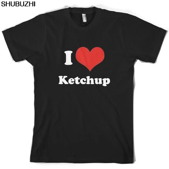 I Love Ketchup - Мужская футболка - Tomato - Funny FREE UK P & P, Футболка С короткими рукавами И круглым вырезом, Топы, Футболка Homme