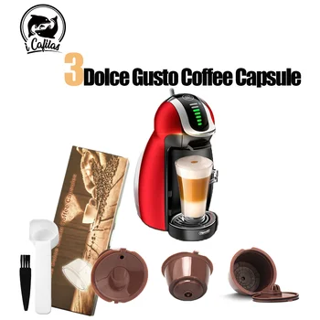 icafilas 3-го поколения для Nescafe Dolce Gusto Многоразовый кофейный фильтр Dolci Gusto Капсульная чашка с металлической сеткой для капельницы Cafeteira