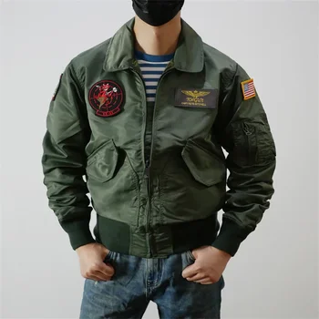 Moive Top Gun: Мужской костюм для косплея Maverick, нейлоновая куртка пилота, униформа американских военно-воздушных сил, авиационное пальто в военном стиле.