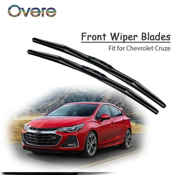 Overe 1 комплект резиновых автомобильных щеток переднего стеклоочистителя для Chevrolet Cruze 2018 2017 2016-2009 Оригинальные Аксессуары для стеклоочистителей ветрового стекла