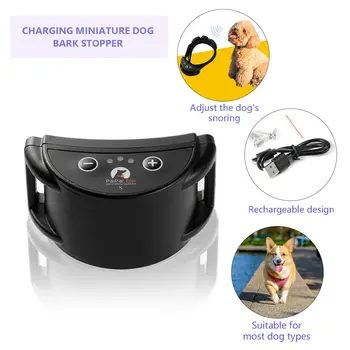 PaiPaitek PD258-S Ошейник для дрессировки домашних собак, антилающий ошейник, Регулируемая нейлоновая лента для поражения электрическим током, USB-зарядка для дрессировки собак