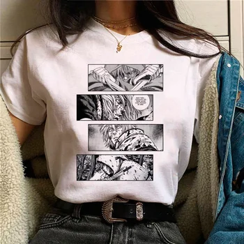 Thorfinn Vinland Saga Футболка Vinrando Saga женская летняя дизайнерская футболка с мангой женская японская одежда
