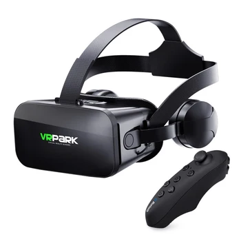 VRPARK J20 3D VR Очки Очки Виртуальной Реальности Для Смартфонов 4.7-6.7 Iphone Android Игры Стерео С Контроллерами Гарнитуры