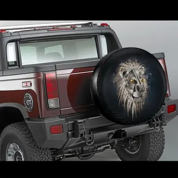 автомобильные Аксессуары с 3D-принтом на заказ, чехол для колеса, универсальный, подходит для большинства автомобилей, чехол для шин для автомобилей со Львом, Тигром и животными