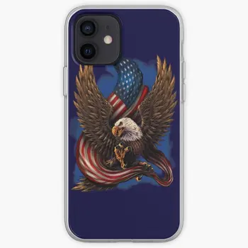 Американский Орел и флаг Iphone Жесткий Чехол для телефона Cas, Настраиваемый для iPhone 11 12 13 14 Pro Max Mini 6 6S 7 8 Plus X XS XR Max