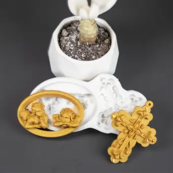 Ангел Силиконовая форма Инструменты для украшения торта с помадкой, формы для шоколадной пасты, сахарные изделия, кухонные принадлежности для выпечки