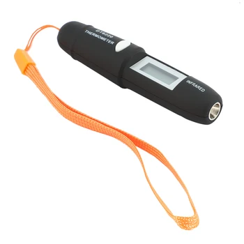 Бесконтактный мини-инфракрасный термометр для измерения ИК-температуры, цифровой ЖК-дисплей, инфракрасный термометр, ручка DT8220, черный