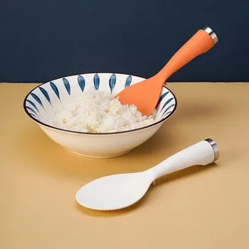 Бытовая креативная рисовая ложка с антипригарным покрытием, может выдерживать рисовую ложку, Плита Пластиковая, Простые практичные инструменты для кухни