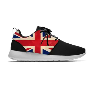 Великобритания Британский Флаг Юнион Джек Великобритания Спортивные кроссовки Повседневные Дышащие Легкие Мужские И женские кроссовки с 3D принтом
