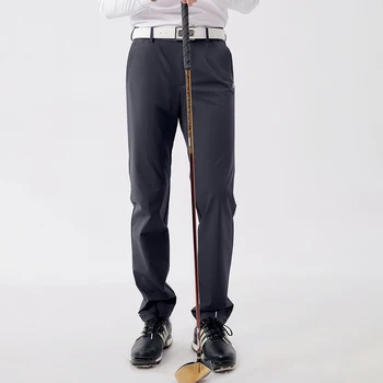 Весенне-осенние мужские брюки для гольфа с высокой эластичностью, модные повседневные дышащие брюки
