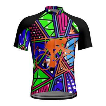 Высококачественная дышащая велосипедная одежда с коротким рукавом, Летняя Мужская спортивная одежда из джерси для горного велоспорта 0