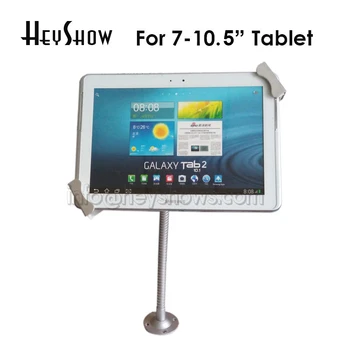 Гибкая металлическая подставка для планшета, настенное настольное крепление, держатель дисплея для iPad, корпус замка для планшета 7-10,5 