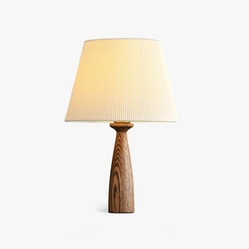 Декоративная настольная лампа из массива дерева, дизайнерская модель, номер типа 