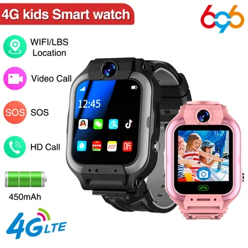 Детские умные часы GPS SOS Водонепроницаемые Умные часы WIFI 4G Часы Отслеживание положения SIM-карты Защита от потери Детский видеозвонок Студент 0