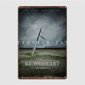 Дизайн Плаката с металлической табличкой Braveheart Настенная Роспись Паба Жестяная Вывеска Плакат