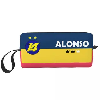 Дорожная сумка для туалетных принадлежностей Alonso Hot Lap для женщин Fernando, органайзер для косметики для макияжа в спортивном автомобиле, сумки для хранения косметики, кейс для комплекта Dopp, коробка