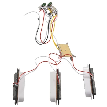 Жгут проводов звукоснимателя электрогитары Предварительно подключенный 5-позиционный переключатель звукоснимателя SSS для электрогитары ST Белый 0