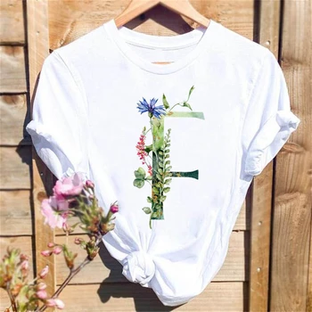 Женская летняя одежда, модная весенне-летняя футболка с буквенным принтом, женская одежда с рисунком, женская свободная футболка Оверсайз