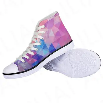 Женские кроссовки на плоской подошве с геометрическим рисунком, 3D Печать, Женская Удобная Вулканизированная обувь Zapatos Hombre, Прогулочная обувь