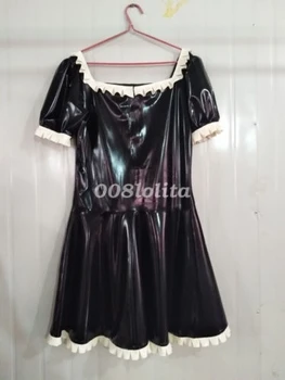 Женское платье Gummi из 100% латексной резины, королева вечеринки, модный комбинезон, форменная юбка XXS-XXL