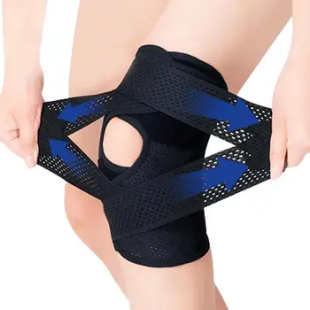 Защита для колена для мужчин, защита для колена, Компрессионные подтяжки с мягким рукавом, Многофункциональные Спортивные Принадлежности, Регулируемый Бандаж для колена