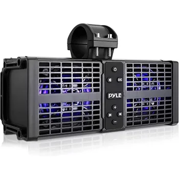 Звуковая панель морского квадроцикла/UTV с аудиосистемой Pyle Audio с поддержкой Bluetooth 5.0, водонепроницаемость IPX6 и защита от атмосферных воздействий