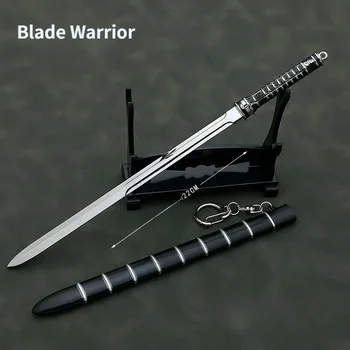 Игровое оружие Аниме, окружающее 22 см Меч Супергероя Blade Warrior Ghost King с версией ножен Из цинкового сплава Модель оружия Игрушки