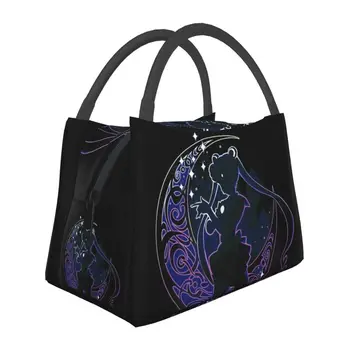 Изготовленная на заказ Сумка для ланча Sailors Moon, женская сумка для ланча с термоизоляцией из аниме-манги, для офисных поездок