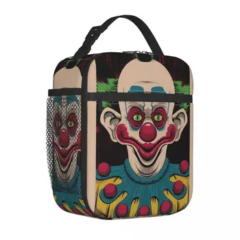 Клоуны-убийцы из космоса, сумка для ланча, пленка, Модный ланч-бокс для детей, Удобная сумка-холодильник, сумки для еды с принтом