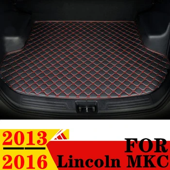 Коврик для багажника автомобиля для Lincoln MKC 2016 2015 2014 2013, Плоская сторона, Задняя Защита груза, ковер, накладка, задний поддон для багажника, автозапчасти