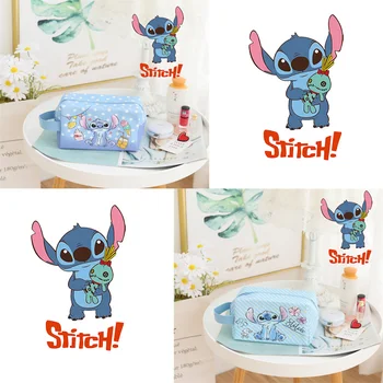 Косметичка для девочек Disney Stitch Милая женская сумка Гигиеническая салфетка Косметический ключ Наушники Сумка для хранения медикаментов Подарок