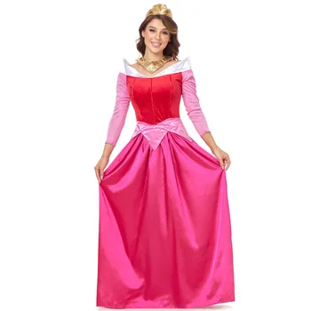 Косплей Аврора Принцесса Взрослое Розовое платье Сценический костюм для выступлений