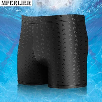 летние мужские шорты для плавания, быстросохнущие, плюс размер 5XL, свободные Геометрические шорты, тонкие дышащие пляжные шорты для плавания