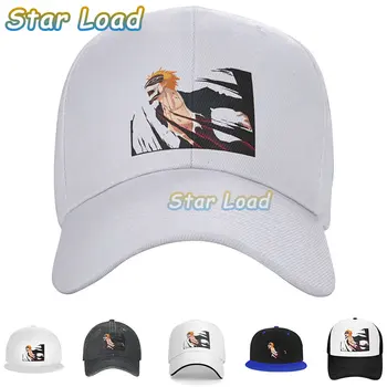 Летняя Бейсболка Мужская JUMP Anime Bleach Kurosaki Ichigo Модные Кепки S Шляпы с Логотипом Asquette Homme Dad Hat для Унисекс