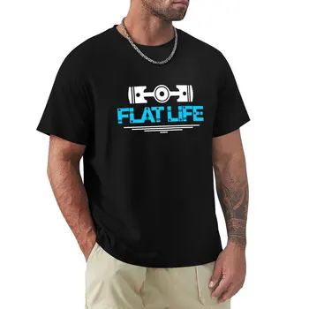 модная мужская футболка Flat Life, мужские графические футболки, мужские футболки с коротким рукавом, графические футболки с круглым вырезом, топы