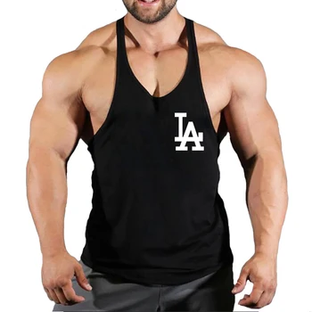 Модный брендовый жилет Muscle Gym, Мужская майка на спине, одежда без рукавов, Майки для бодибилдинга, Спортивная рубашка для фитнеса