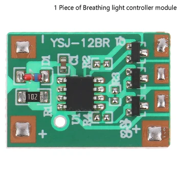 Модуль медленного дыхания 3 В 6 В 12 В 3-полосная лампа емкостью 300 мАч с медленно мигающим светом, постепенно включающимся и выключающимся чипом