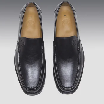 мужская модельная обувь для ходьбы из натуральной итальянской телячьей кожи, увеличивающая рост, для циркуляции воздуха, для магнитотерапевтического массажа